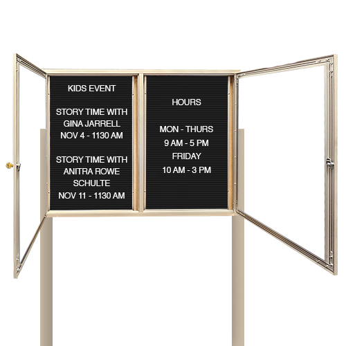 EXTREME WeatherPLUS Multi-Door Outdoor Enclosed Letter Boards