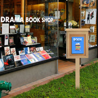 11 x 17 Outdoor Message Center Cork Board with Post | LEFT Hinged Single Door Faux Wood Information Board