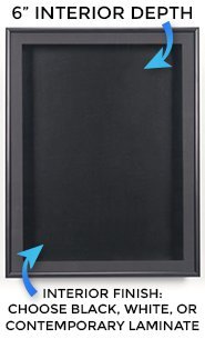 Large Wall Shadow Box Display Cases (6" Deep) | Metal Shadowbox Frames