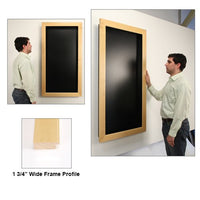 1 3/4" WIDE WOODEN FRAMED SHADOW BOXES with 6" INTERIOR DEPTH (9 FINISHES)