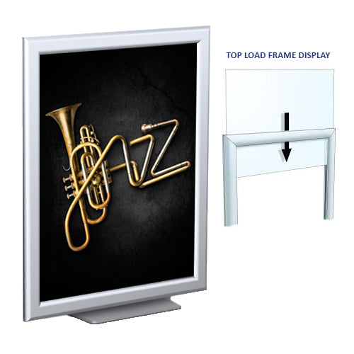 11" x 17" Light Weight Aluminum CounterTop Frame Display Holds Poster Boards 3/16" Thick