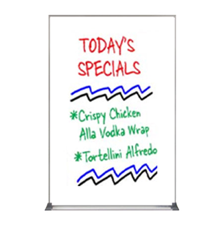 Value Line 72x48 White Dry Erase Marker Board with Aluminum Frame