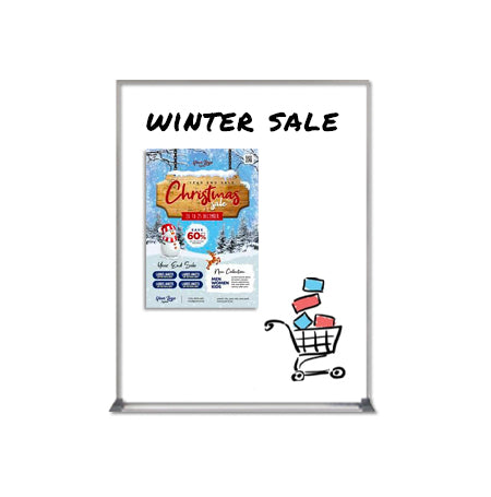 22x28 Magnetic White Dry Erase Marker Board with Aluminum Frame