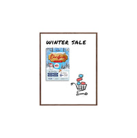 22x28 Magnetic White Dry Erase Marker Board with Wood Frame