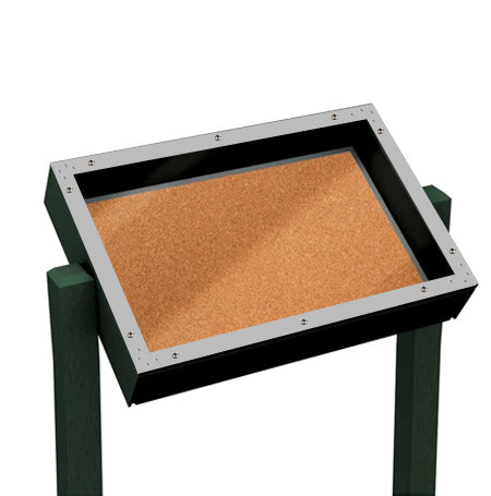 36" x 24" Tilted  Message Center with Homasote Board