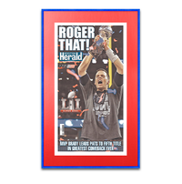 New England Patriots Super Bowl 51 Champions Newspaper Metal Display Frame