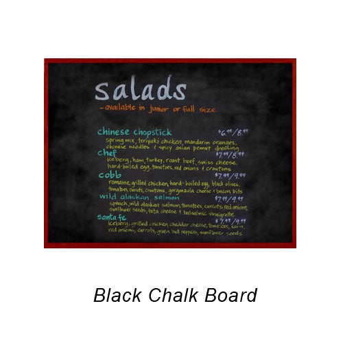 48x48 MAGNETIC BLACK CHALK BOARD with PORCELAIN ON STEEL SURFACE 