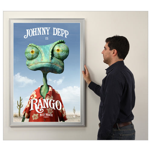 Classic Style Movie Poster Frame 27x39 + Matboard, Metal Picture