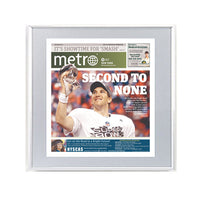 New York Giants Superbowl 46 Custom Metal Newspaper Frame