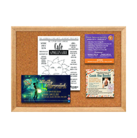 18 x 24 Wood Framed Cork Bulletin Board (with Decorative Frame Style)
