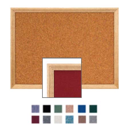 MasterVision Cork Bulletin Board With Oak Frame – 24 X 36 Inches, Natural Cork, Self-Healing
