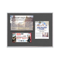 Value Line 15x20 Metal Frame Cork Bulletin Board (Open Face with Silver Trim)