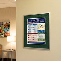 Vinyl over Cork Bulletin Board 11x14 (Open Face with Silver Trim)