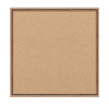 Access Cork Board™ 16"x16" Open Face Shadow Box Style Designer 43 Metal Framed Recessed Cork Bulletin Board