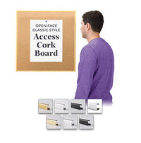 Access Cork Board™ 20x20 Open Face with Classic Metal Picture Frame Cork Bulletin Board