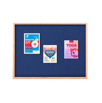 Value Line 24x84 Wood Framed Cork Bulletin Board | Open Face with Hardwood Trim