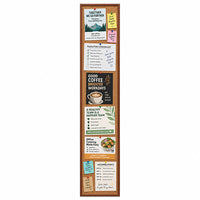 WIDE WOOD 12x60 Framed Cork Bulletin Board (Open Face with 2" Wide Wood Frame)