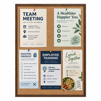 WIDE WOOD 24x30 Framed Cork Bulletin Board (Open Face with 2" Wide Wood Frame)