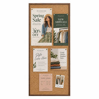 WIDE WOOD 36x84 Framed Cork Bulletin Board (Open Face with 2" Wide Wood Frame)