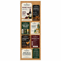 WIDE WOOD 36x96 Framed Cork Bulletin Board (Open Face with 2" Wide Wood Frame)