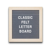 Access Letterboard 12 x 12 Open Face 361 Wood Framed FELT Letter Board