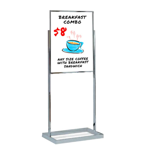 Dry Erase Board with Stand, Double Sided Magnetic Whiteboard, 24 x 36  Portable Height Adjustable White Board with Aluminium Frame