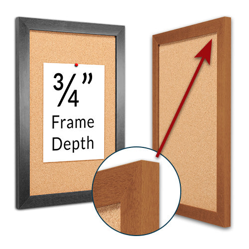 18x18 Wood Frame Profile #361 Has an Overall Frame Depth of 3/4"