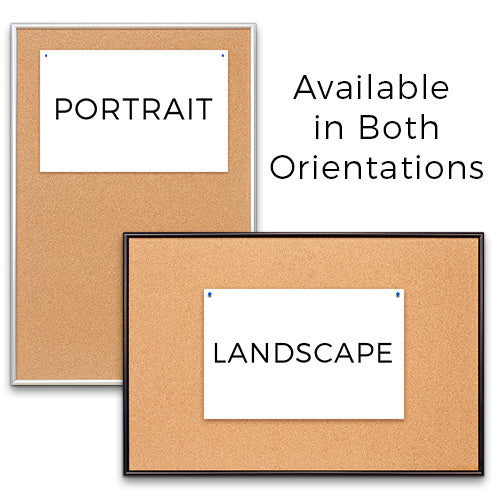 Access Cork Board™ 11" x 14" DEEP STYLE Open Face Designer 43 Metal Framed Bulletin Board