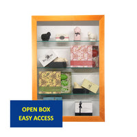 OPEN SHADOW BOXES with SHELVES WOOD FRAMED 6" DEEP | 25+ SIZES