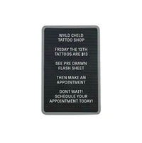 Open Face Plastic Letter Board 24 x 36 with Grey Frame