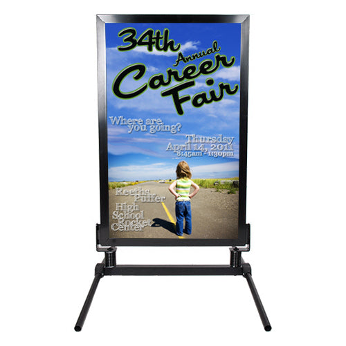 41x55 SIDEWALK SIGN STAND (SHOWN in BLACK FRAME FINISH)