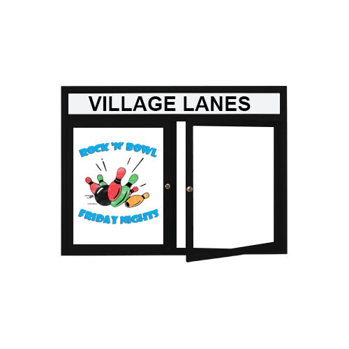 Outdoor Enclosed Marker Boards 2 and 3 Door