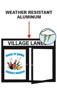 Outdoor Enclosed Marker Boards 2 and 3 Door