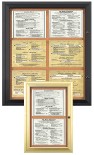Indoor Menu Displays | Indoor MenuCases