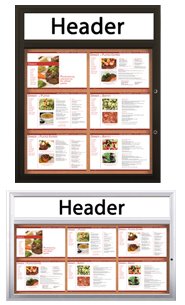 Weather Proof Menu Displays | Weather Resistant Menu Cases
