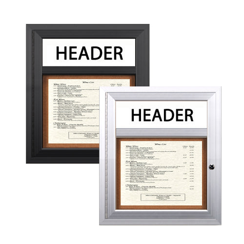 MENU CASE SHOWN: 11 x 14 SINGLE MENU | AVAILABLE IN SILVER, BLACK, DARK BRONZE & GOLD
