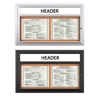 MENU CASE SHOWN: 11 x 14 MENUS (2) ACROSS | AVAILABLE IN SILVER, BLACK, DARK BRONZE & GOLD