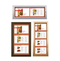 Outdoor Enclosed Menu Cases for 11" x 17" Landscape Menu Sizes