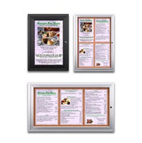 Outdoor Enclosed Menu Cases for 11" x 17" Portrait Menu Sizes (Radius Edge)