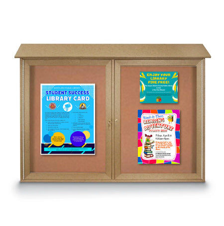 Outdoor Message Center 48" x 36" with 2 Doors