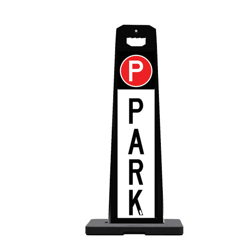 Park Sign Vertical Panel with 9 LB Base