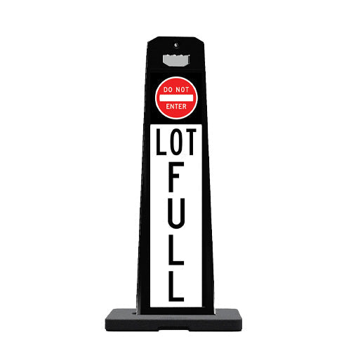 Outdoor Vertical Standing Panel sign with a 9 LBS Rubber Base ...