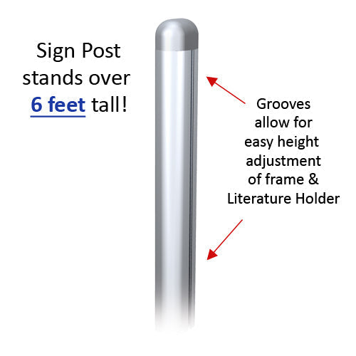 POSTO-STAND™ Quick Change Slide-in Sign Holder 22x28 (DOUBLE FRAME OFFSET)