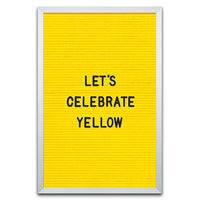LEMON YELLOW FELT LETTER BOARD