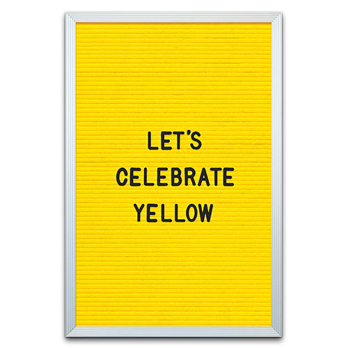 LEMON YELLOW FELT LETTER BOARD