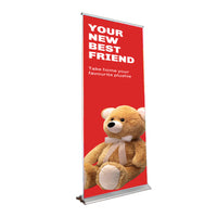 CAPSTONE Retractable Banner Stand | 31.5" Wide  Banner | Single Sided Adjustable Bannerstand