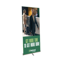 CYPRESS Retractable Banner Stand | 31.5" Wide  Banner | Single Sided Adjustable Bannerstand