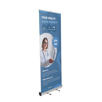 EVEREST Lightweight Retractable Banner Stand | 31.5" Wide Banner | Single Sided Bannerstand