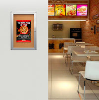 27 x 41 Indoor Enclosed Bulletin Board with Rounded Corners (Single Door)