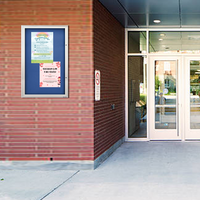 Extreme WeatherPlus™ XL Radius Edge Outdoor Enclosed Bulletin Board Display Case | Perfect for Your Outdoor Marketing Needs